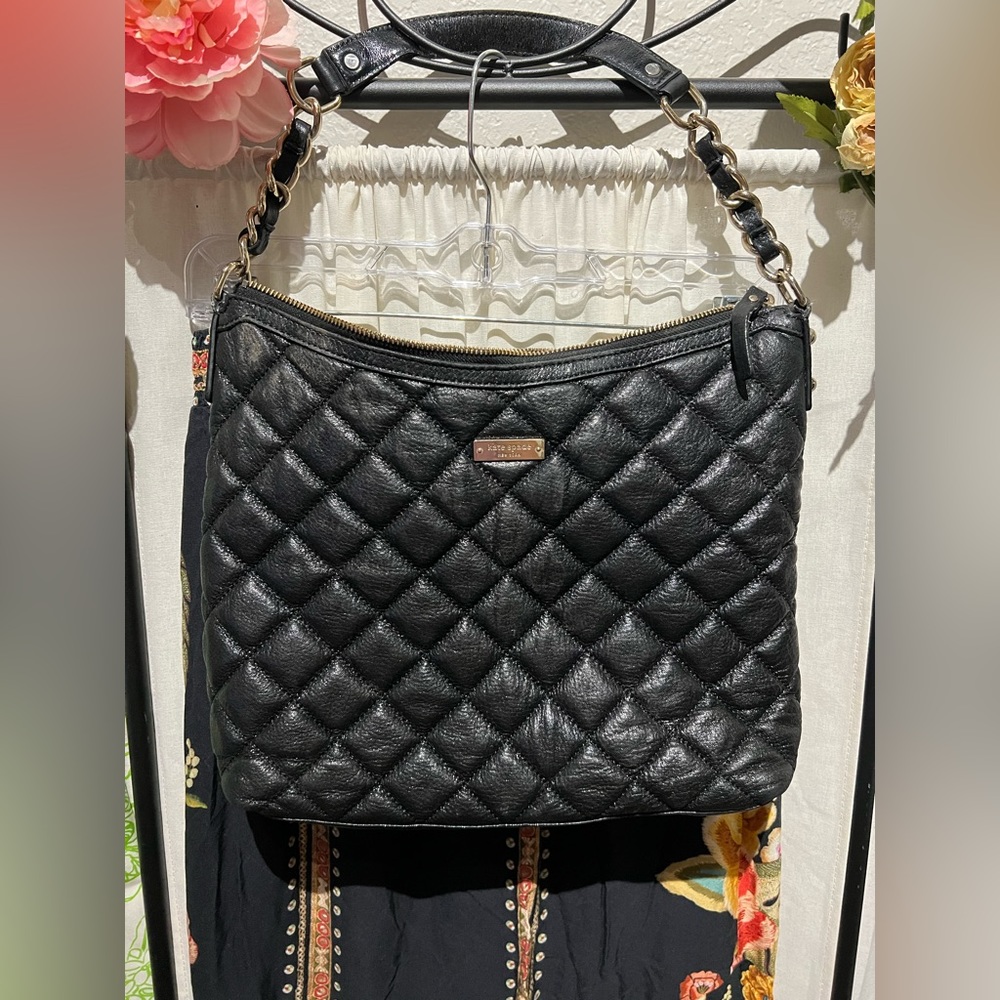 Quilted leather preloved Kate Spade